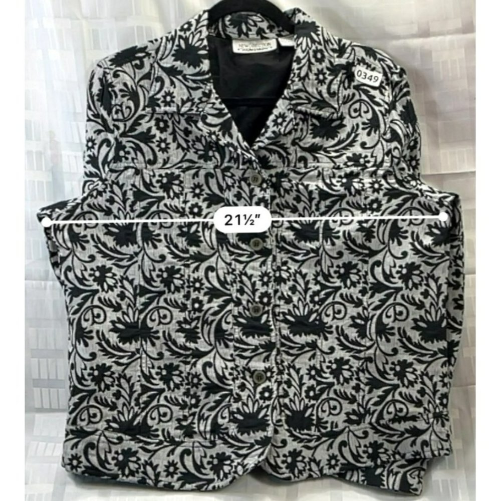 NEW DIRECTION, Women VEST, long sleeve, SIZE L, COLOR BLACK - Picture 3 of 13
